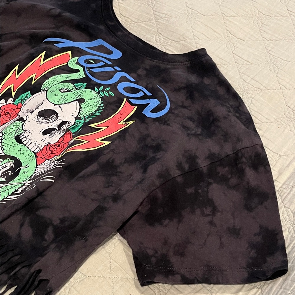 💙TRADED💙Vintage POISON fringe band shirt - Picture 5 of 12